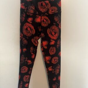 Victoria's Secret Black and Red Leggings